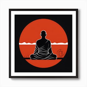 Buddha In Meditation 1 Art Print