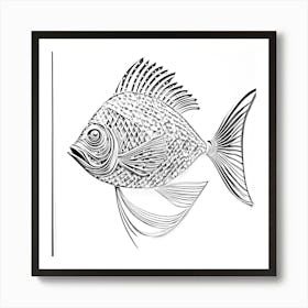 metal fish wall art 1 Art Print