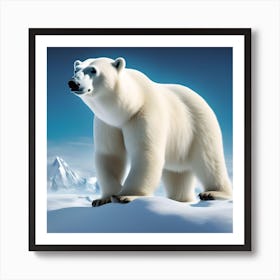 ALASKAN WHITE POLAR BEAR Art Print