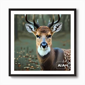 Million dollar deer Art Print