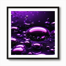 Purple Bubbles Art Print