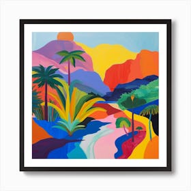 Abstract Travel Collection Costa Rica 4 Art Print