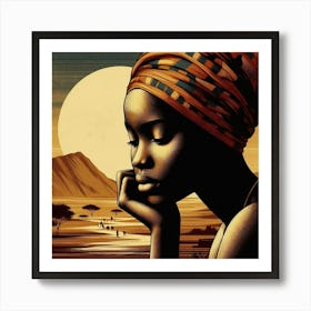 African Woman Art Print