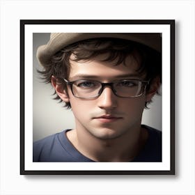 Portrait Of A Young Man Art Print