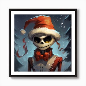 Merry Christmas! Christmas skeleton 6 Art Print