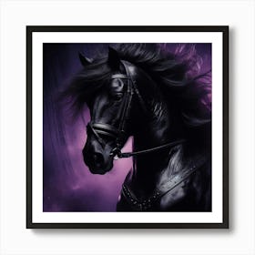 Black Horse 1 Art Print