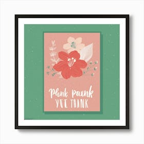 Pink Red Quote Personalised Art Print 80038 Art Print