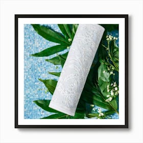On A Radiant Summer Day An Exquisitely Reflective Plaster Bandage Is Intricately Woven Into An Elab Art Print