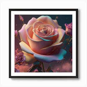 Roses In The Sky Art Print