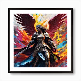 Angel Warrior 1 Art Print