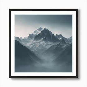 Mountain Range Art Print