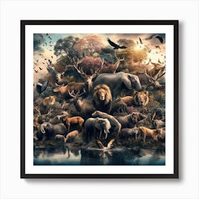 Wildlife. Art Print