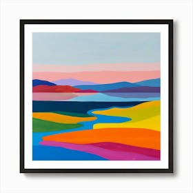 Abstract Travel Collection Lake Titicaca Bolivia Peru 4 Art Print