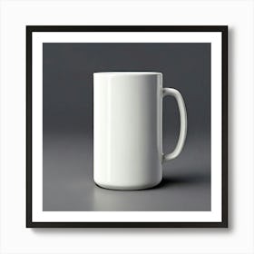 Mock Up Mug Blank Plain Ceramic Customizable Unadorned Empty Clean Simple Minimalist Mo (20) Art Print