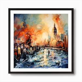 London Fire Art Print