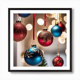 Christmas Ornaments 69 Art Print