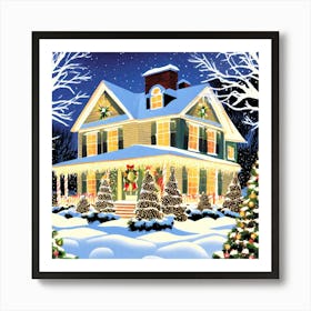 Christmas House 15 Art Print