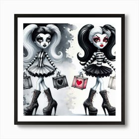 Monster High Girls Art Print