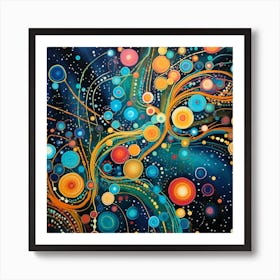 Circles In Space Art Print