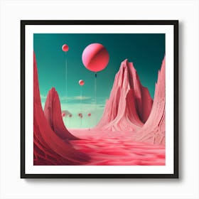 Pink Desert Art Print