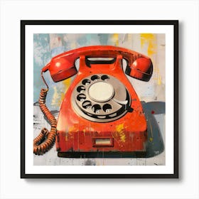 Red Telephone Art Print