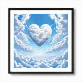 Heart Cloud  Art Print