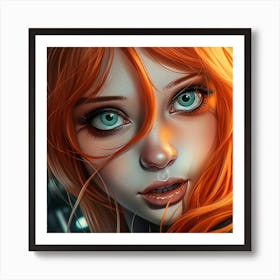 Red Haired Girl 2 Art Print