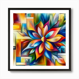 Abstract Flower Art Print