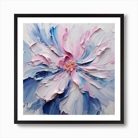 Abstract Flower Painting 1 Art Print