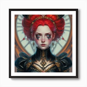 Steampunk Girl Art Print