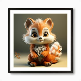 Cute Fox 93 Art Print