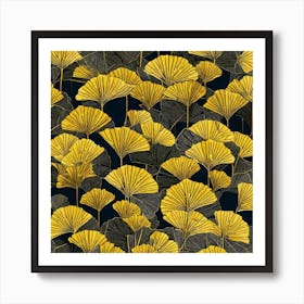 Ginkgo Leaves 4 Art Print
