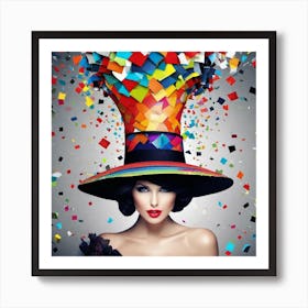 Colorful Hat 2 Art Print