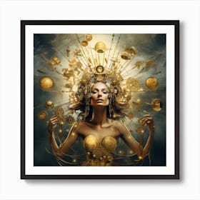 Golden Goddess 1 Art Print