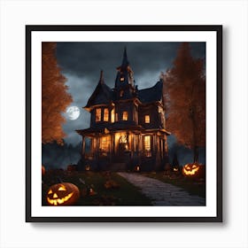 Haunted House Art Print