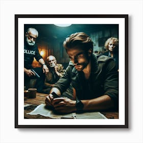 Gangsters In A Bar Art Print