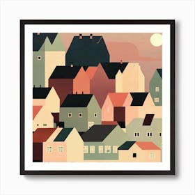 Evening sun  Art Print