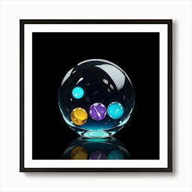 Colorful Balls Art Print