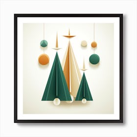 Christmas Tree Vector 1 Art Print