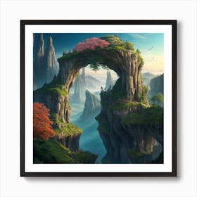 Chinese Landscape Art Print