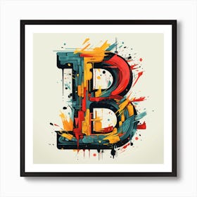 Letter B 2 Art Print