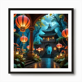 Chinese Lanterns 3 Art Print