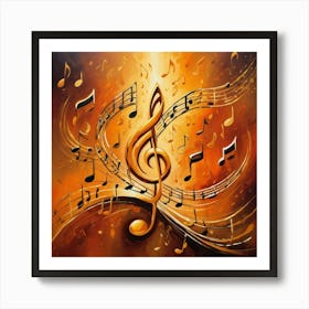 Music Notes 4 Art Print