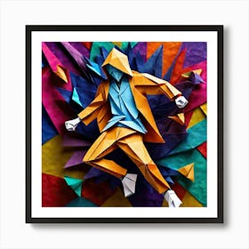 Origami Dancer 99 Art Print