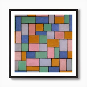 Composition In Dissonances, Theo Van Doesburg Square Art Print