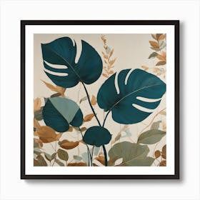 Tropical Leaves Art Print