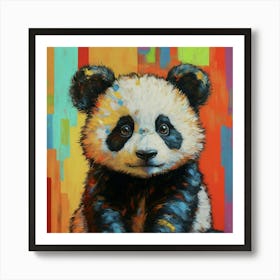 Baby Panda Pop Art Art Print