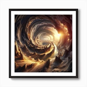 Spiral Vortex Art Print