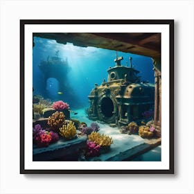 Underwater Scene Art Print