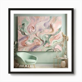 Abstract Painting paintings art print 4 Art Print